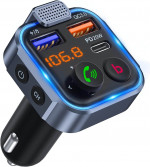 LENCENT Transmisor FM Bluetooth 5.3 Reproductor Música Coche