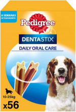 Pedigree Dentastix: Snacks Dentales para Perros Medianos (Pack de 56)