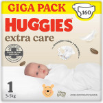 Pañales Huggies Extra Care Recién Nacido Talla 1 Disney - 160 Pañales