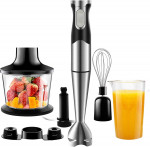 NWOUIIAY Batidora de Mano Multifuncional 6-en-1 de 1200W con Accesorios de Acero Inoxidable
