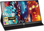 Monitor portátil IVV 15", FHD 1920x1080, múltiples conexiones, altavoces incorporados