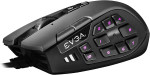 Mouse gaming EVGA X15 MMO, 8k, con cable, negro, personalizable