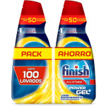 Finish All in 1 Max Power Gel Limón - Detergente Lavavajillas (2 unidades, 100 lavados)