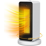 Qoosea Calefactor Eléctrico 1200W con Oscilación y Protección