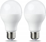Bombilla rosca Edison LED E27, 13 W (equivalente a 100 W), blanco frío, no regulable, paquete de 2