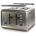 BLACK+DECKER BXTO1960E - Tostador, 1960W, Control Digital, 4 Ranuras, Calienta Bollos