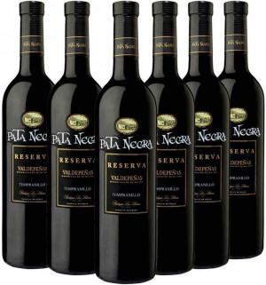 Pata Negra Reserva Vino Tinto D.O. Valdepeñas | Caja 6 Botellas x 750 ml