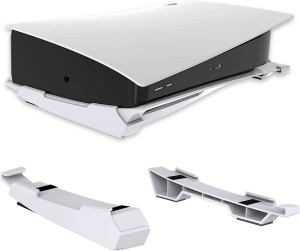 Soporte horizontal minimalista NexiGo para PS5: compatible con ambas ediciones y en color blanco
