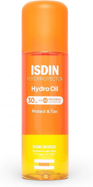 Fotoprotector ISDIN HydroOil SPF 30 Protector Solar Corporal Bifásico Protección y Bronceado 200 ml