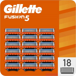 Gillette Fusion5 Cuchillas de Afeitar - Recambio para Maquinilla de Afeitar Hombre (18 Unidades)