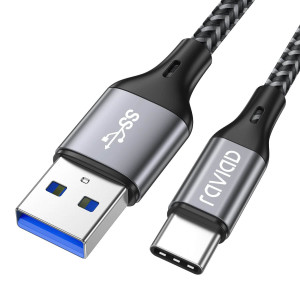 Cable USB Tipo C de carga rápida y sincronización compatible con múltiples dispositivos - RAVIAD 1M