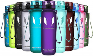 Botella deportiva Super Sparrow de 500ml sin BPA para hidratarse en movimiento