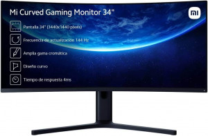 Monitor gaming Xiaomi Mi Curved de 34" - WQHD, 144Hz, AMD FreeSync y garantía de 3 años