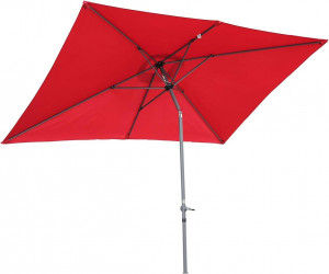 Sombrilla Parasol Ángel Living de Aluminio y Poliéster 2x3M en Rojo