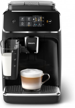 Cafetera Philips 2200 Superautomática: Leche LatteGo, 3 Variedades de Café, Pantalla Táctil