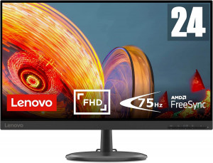 Monitor Gaming Lenovo D24-20 23.8" FullHD con FreeSync - VA, 75 Hz, 4ms