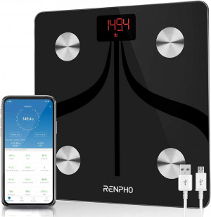 RENPHO Báscula de Grasa Corporal Inteligente Bluetooth