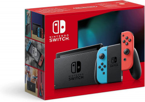 Consola Nintendo Switch en Azul Neón y Rojo Neón - Juega en Modo Portátil o TV