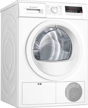 Secadora con bomba de calor Bosch Serie | 4 WTR85V91ES, Capacidad de 8 kg, Color Blanco