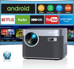 TOPTRO X7 Proyector Android TV WiFi Bluetooth 1080P Full HD