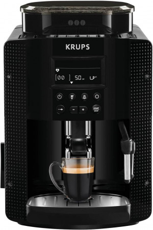 Cafetera expreso superautomática Krups Roma con ajuste de temperatura y textura de molienda