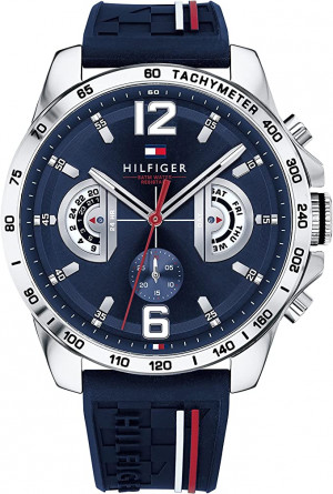 Tommy Hilfiger Reloj de Cuarzo para hombre con Correa en silicona Azul Marino modelo 1791476