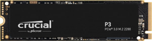 Crucial P3 1TB M.2 PCIe Gen3 NVMe SSD interno