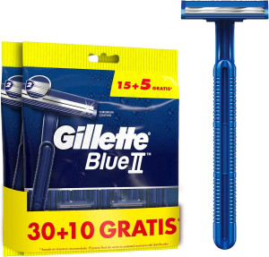 Maquinillas de Afeitar Gillette Blue II (40 Unidades)