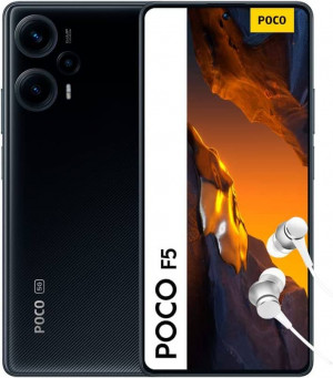 POCO F5 5G: Smartphone de 256GB con cámara triple de 64MP y pantalla de 120Hz en negro