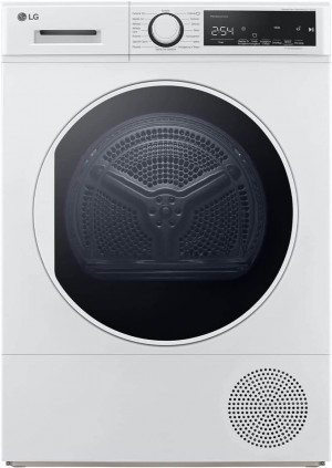 Secadora LG RH80T2AP6RM con bomba de calor 8kg, A++, Blanca, Serie 100
