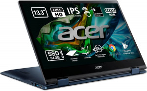 Acer Chromebook Spin 513 CP513-1H: Portátil 2 en 1 Convertible y Táctil 13.3" Full HD - Azul
