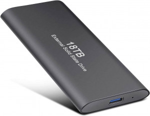 Disco Duro Externo SSD de 18TB USB 3.1 - Backup Confiable para Gaming, Estudiantes y Profesionales
