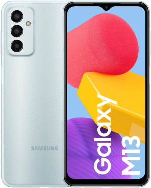 Samsung Galaxy M13: Smartphone libre con 4GB RAM y 128GB de almacenamiento en color azul