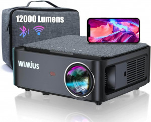 Proyector WiFi Bluetooth Full HD 1080P 4K | WiMiUS K1 | Compatibilidad con PPT, PS5, TV Stick