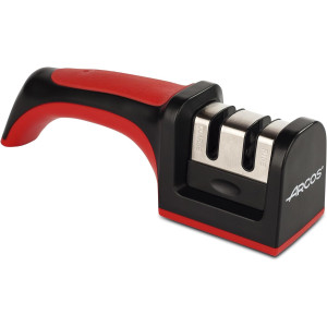 Afilador Profesional ARCOS con Mango Ergonómico y Rodillos Cerámicos y de Carbono para Cuchillos