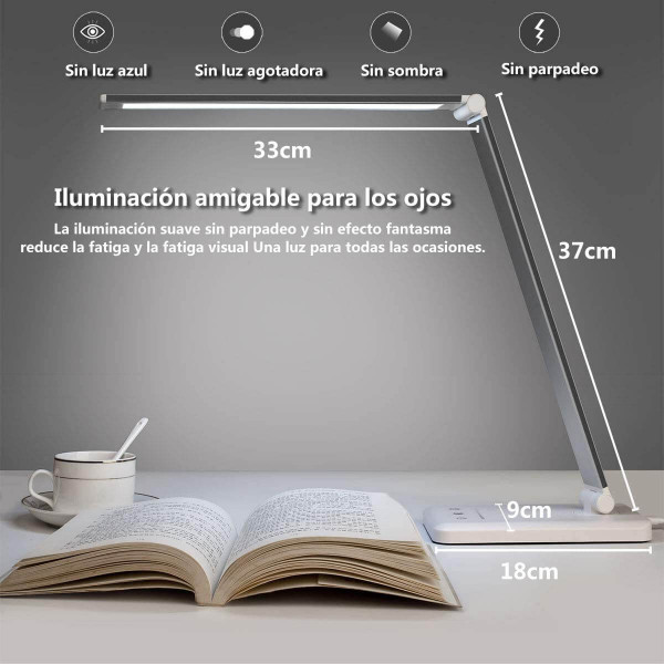 Lámpara de Escritorio LED SLATOR color Blanco