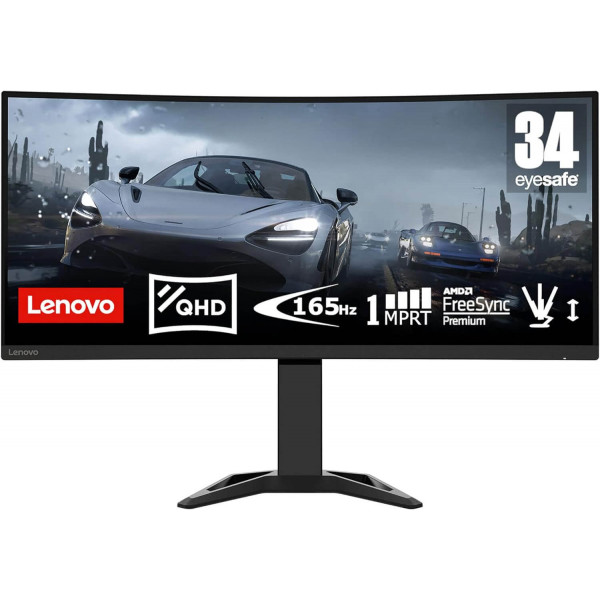 Lenovo G34w-30 WQHD - Monitor Gaming Curvo 34'' 170Hz Negro