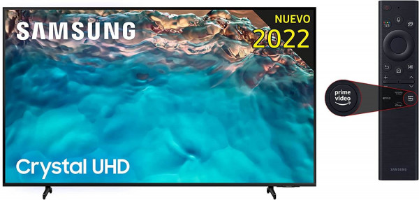 Samsung TV Crystal UHD 2022 BU8000 - Smart de 43", 4K, Procesador Crystal UHD