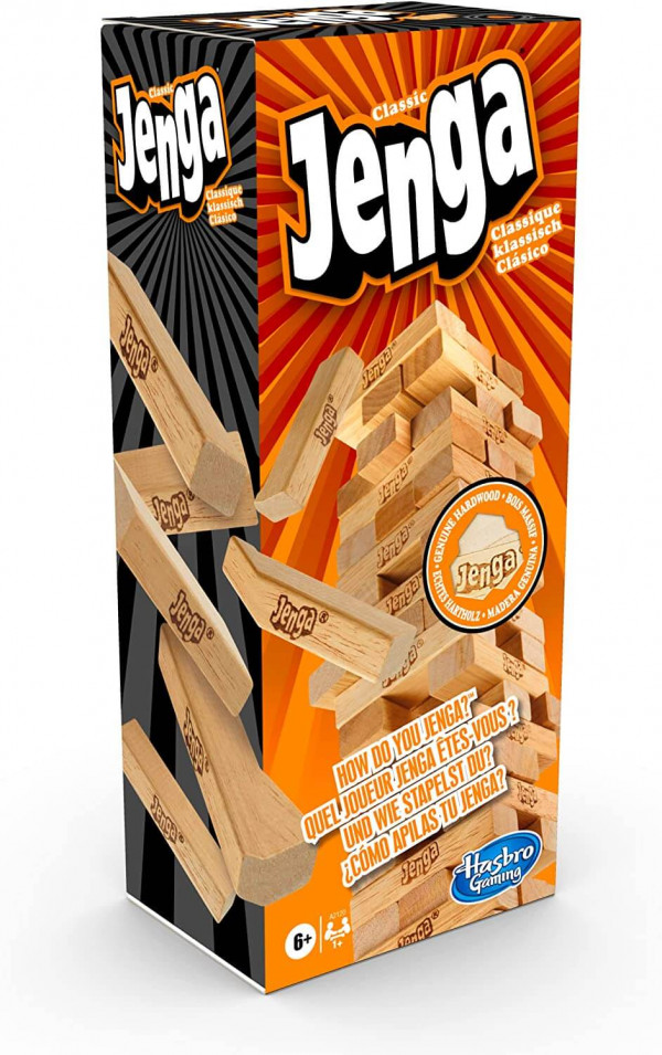 Hasbro Gaming Jenga Classic: Juego infantil que promueve la velocidad de reacción