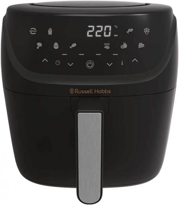 Freidora de aire Russell Hobbs XXL sin aceite, 10 programas y capacidad de 8L